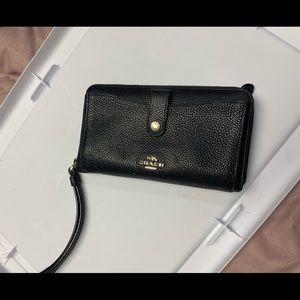 Coach large phone wallet